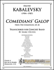 Comedian's Gallop Concert Band sheet music cover Thumbnail